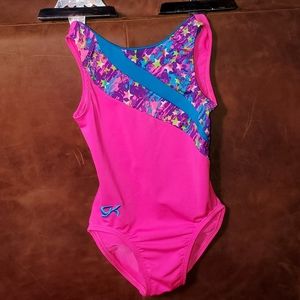 GK Gymnastics Pink leotard girls size Child Medium CM